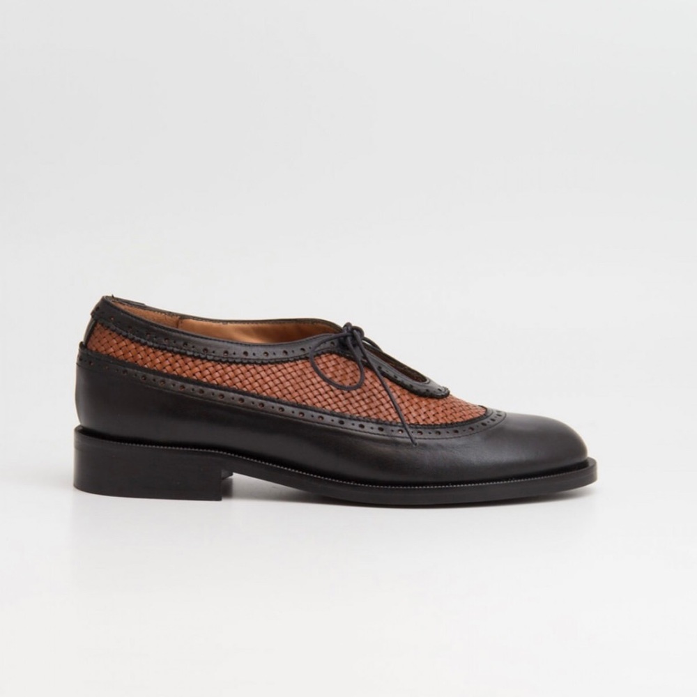NAGUISA GER OXFORD🤎BLACK/BROWN - Picture 7 of 7
